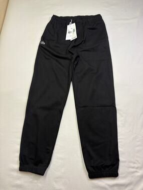 Lacoste Sport Boys Black Jogger Sweatpants Size 12 Medium NWT